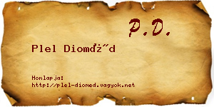 Plel Dioméd névjegykártya